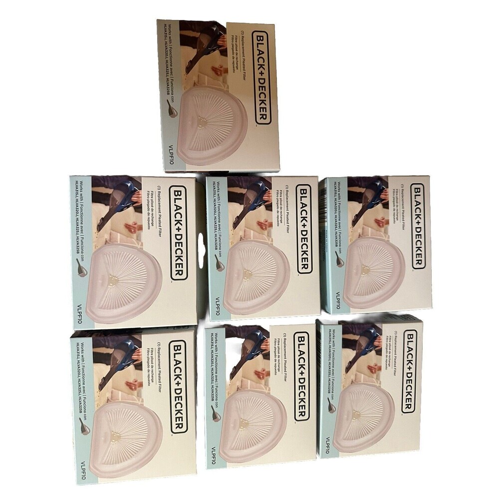 Black & Decker VLPF10 Replacement Pleated Filter Lot Of 7 Genuine OEM - NEW‎